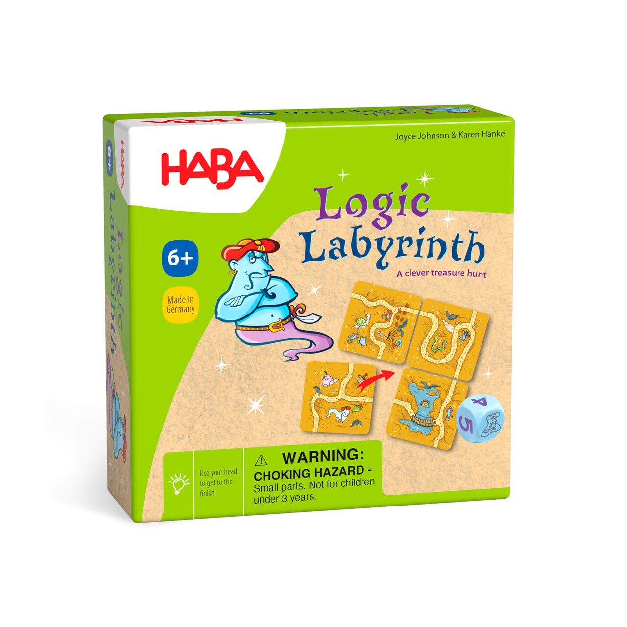 HABA Logic Labyrinth Mini Game - STEM Educational Board Game for Ages 6+, Perfect Family Board Games, Puzzle Games, Kids Games & Toys